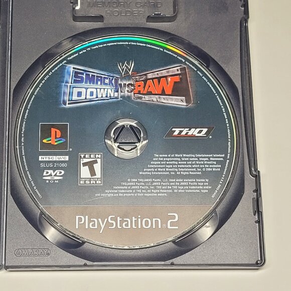 WWE Smackdown Vs. Raw Playstation 2 PS2 complete cib video game wrestling - Picture 3 of 6